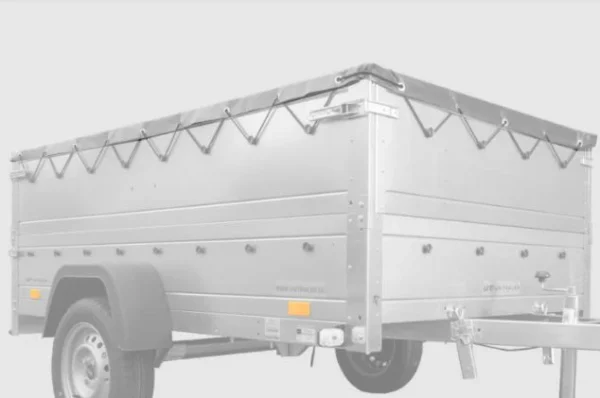 Bâche Plate Grise pour Remorque UNITRAILER SOLID 300/2
