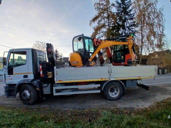 Camion Iveco EuroCargo 2005 avec Grue Hydraulique Fassi 80