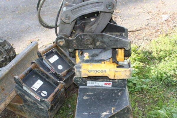 Mini pelle Volvo ECR25D 2020 - Tiltrotateur Engcon - Remorque - 3 Godets – Image 8